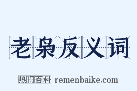 老枭反义词是什么意思的图片